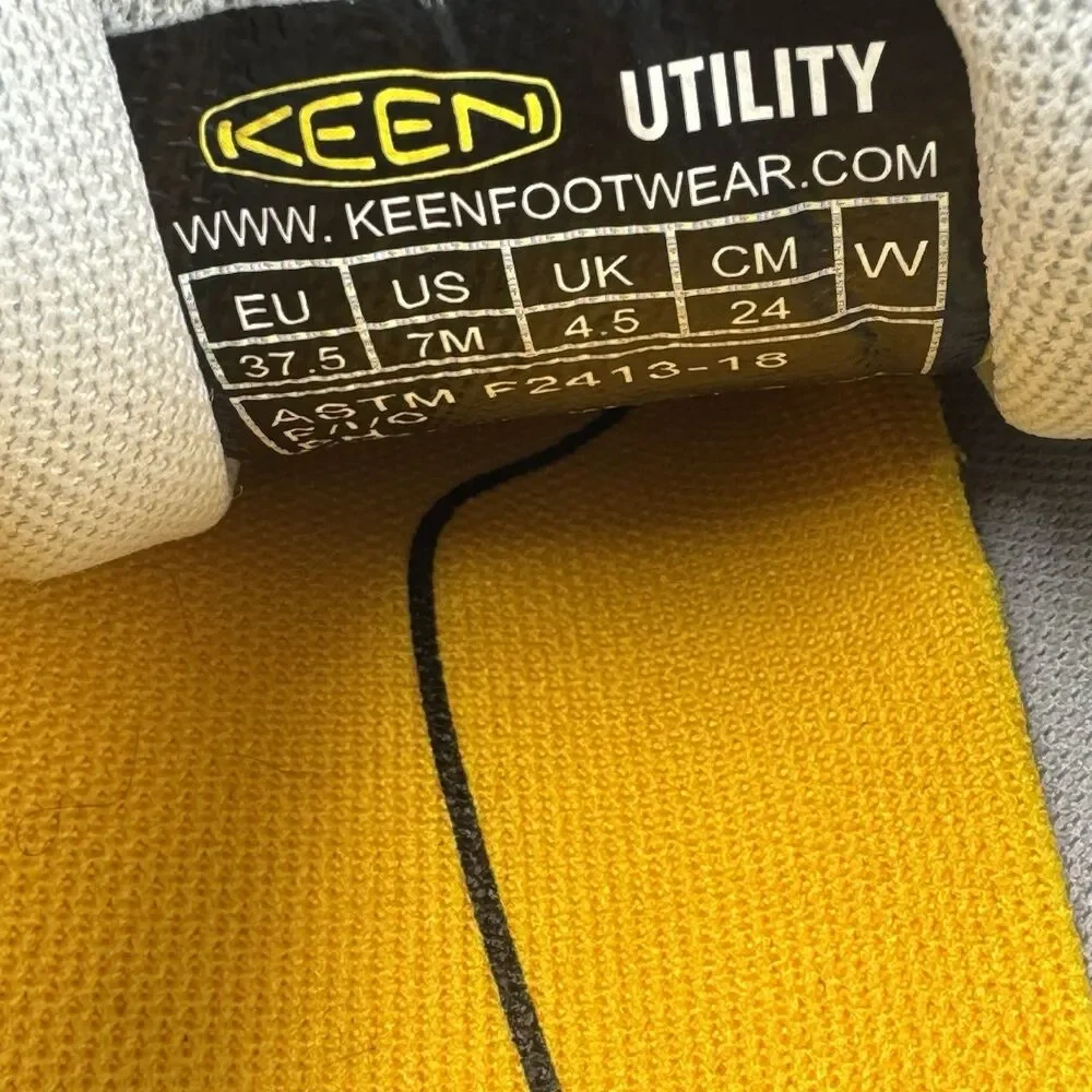KEEN Utility Minneapolis Women 7M Steel Toe Work Sneakers Gray Orchid NIB Defect